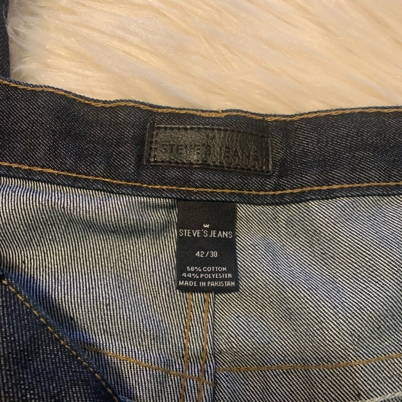 Steve’s Jeans Dark Wash Straight Leg Denim 42/30 - Picture 4 of 8